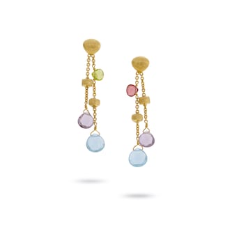 Marco Bicego 18k Yellow Gold Paradise Three Strand Mixed Gemstone Drop Earrings Marco Bicego 18k Yellow Gold Paradise Three Strand Mixed Gemstone Drop Earrings