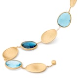 Marco Bicego Exclusive 18ct Yellow Gold Lunaria Collection Blue Topaz Bracelet