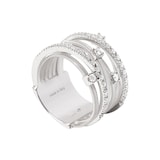 Marco Bicego 18ct White Gold Goa Collection Seven Strand Diamond Ring