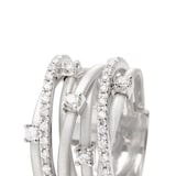 Marco Bicego 18ct White Gold Goa Collection Seven Strand Diamond Ring