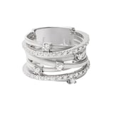 Marco Bicego 18ct White Gold Goa Collection Seven Strand Diamond Ring