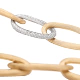 Marco Bicego 18ct Yellow Gold Line Jaipur Link Bracelet with Pavé Diamonds