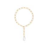 Marco Bicego 18ct Yellow Gold Jaipur Link Lariat with Pavé Diamonds