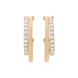 Marco Bicego 18ct Yellow Gold Masai Diamond Double Hoop Earrings