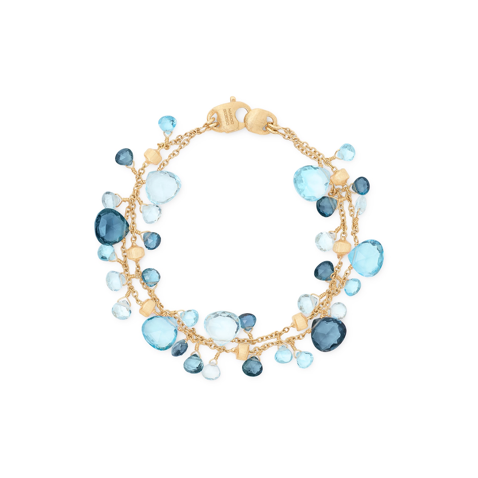 Marco Bicego 18ct Yellow Gold Paradise Blue Topaz Bracelet