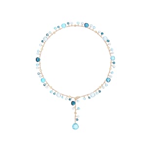 Marco Bicego 18ct Yellow Gold Paradise Blue Topaz Lariat Necklace