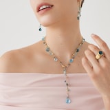 Marco Bicego 18ct Yellow Gold Paradise Blue Topaz Lariat Necklace