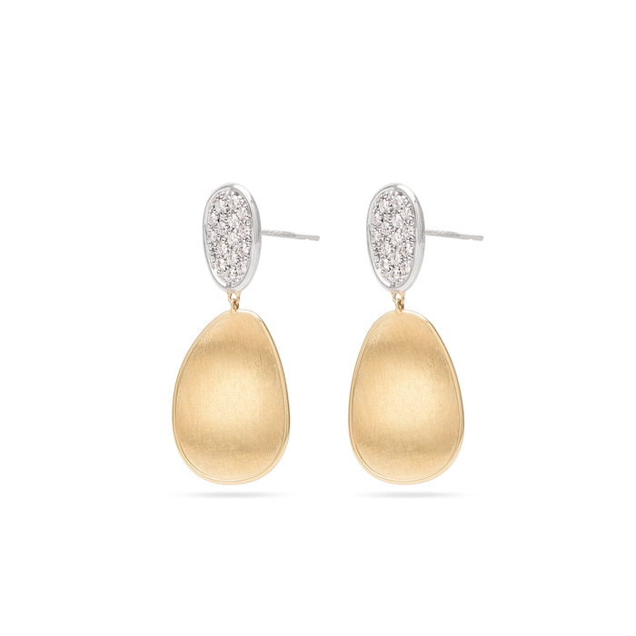 Marco Bicego 18ct Yellow Gold Lunaria Diamond Chandelier Earrings