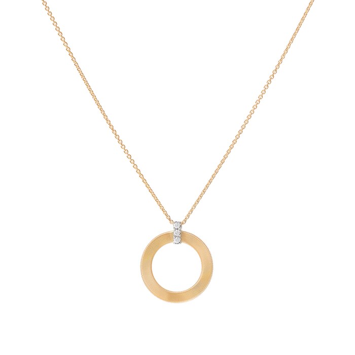 Marco Bicego 18ct Yellow Gold Masai Diamond Circle Pendant