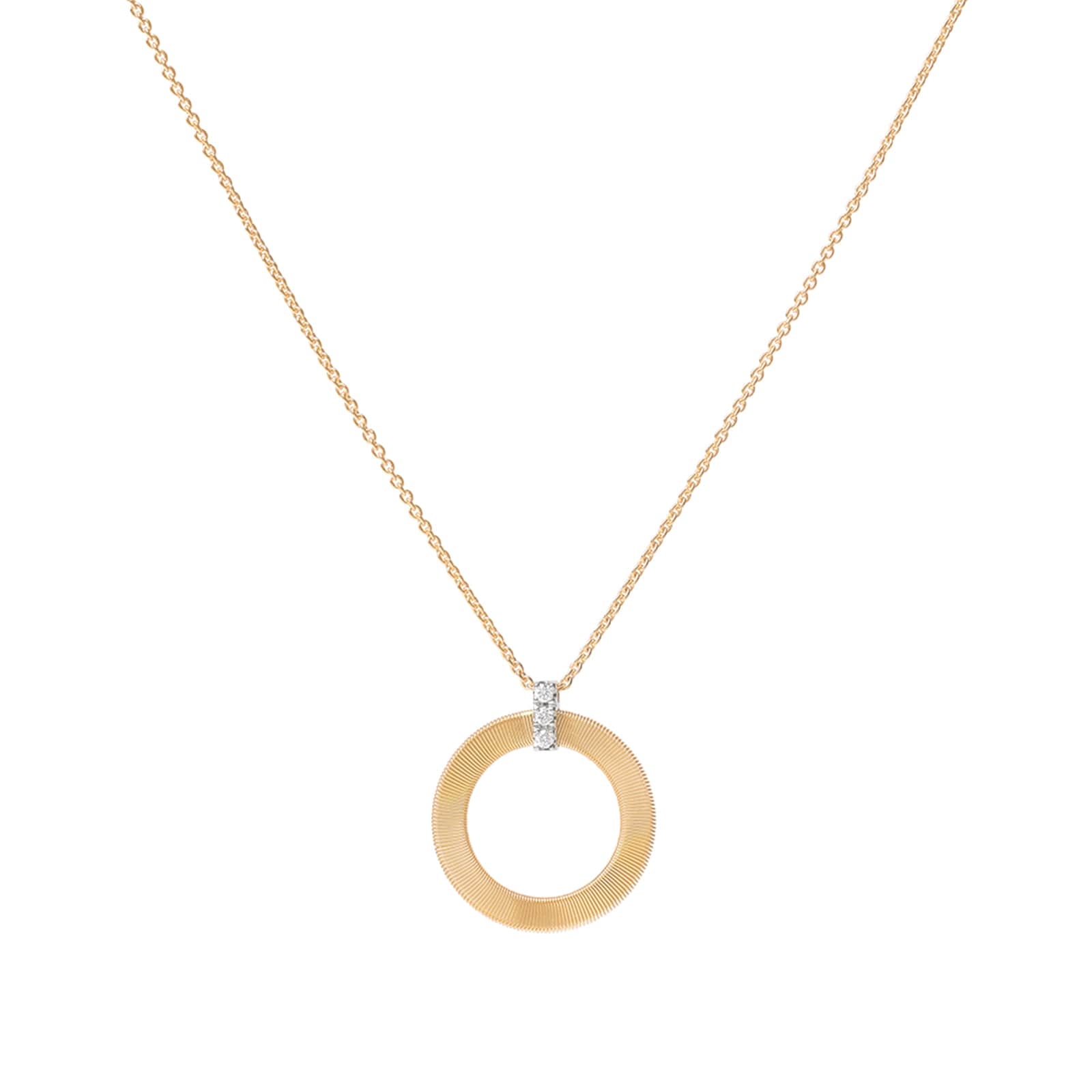 Marco Bicego 18ct Yellow Gold Masai Diamond Circle Pendant