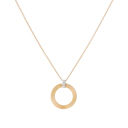 37550652 - 18ct Yellow Gold Masai Diamond Circle Pendant