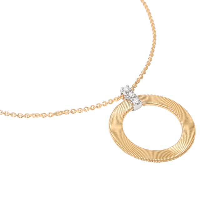 Marco Bicego 18ct Yellow Gold Masai Diamond Circle Pendant