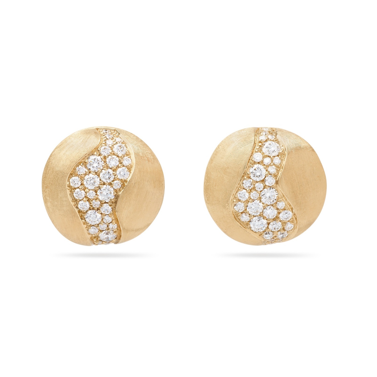 Marco Bicego 18ct Yellow Gold Africa Collection Diamond Stud Earrings