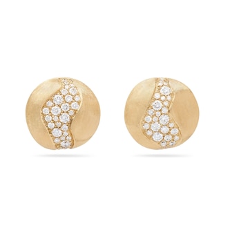 Marco Bicego 18ct Yellow Gold Africa Collection Diamond Stud Earrings