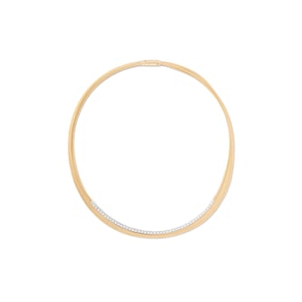 Marco Bicego 18ct Yellow Gold Masai Multi Strand Diamond Tennis Necklace
