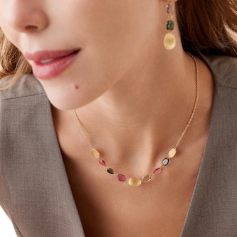 Marco Bicego 18ct Yellow Gold Lunaria Tourmaline Necklace