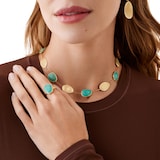 Marco Bicego 18ct Yellow Gold Lunaria Turquoise Ring