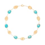 Marco Bicego 18ct Yellow Gold Lunaria Turquoise Collar Necklace