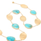 Marco Bicego 18ct Yellow Gold Lunaria Turquoise Collar Necklace