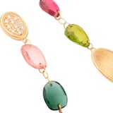 Marco Bicego 18ct Yellow Gold Lunaria Tourmaline & 0.20ct Diamond Drop Earrings