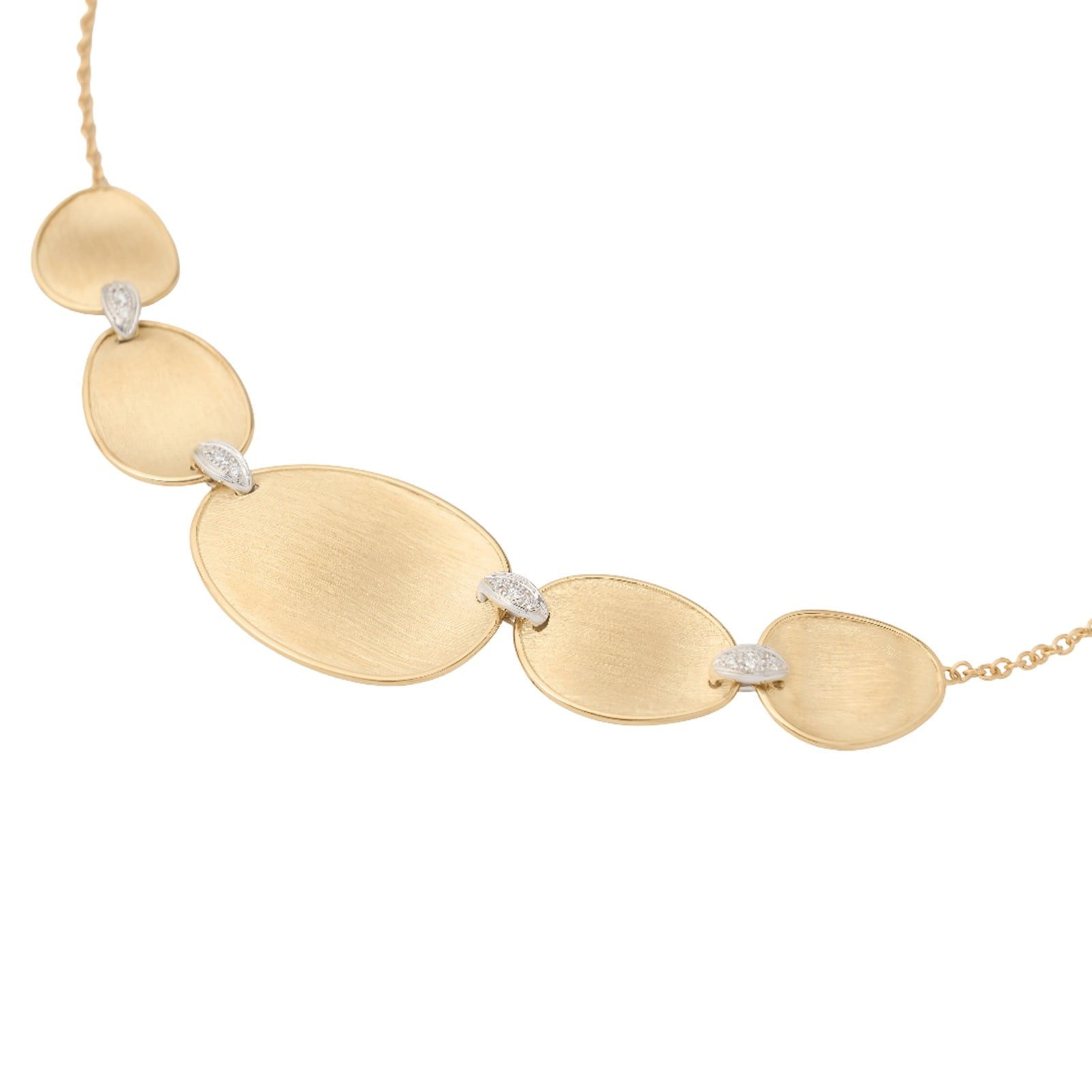 Marco Bicego 18K Yellow Gold Lunaria Diamond Accent Necklace