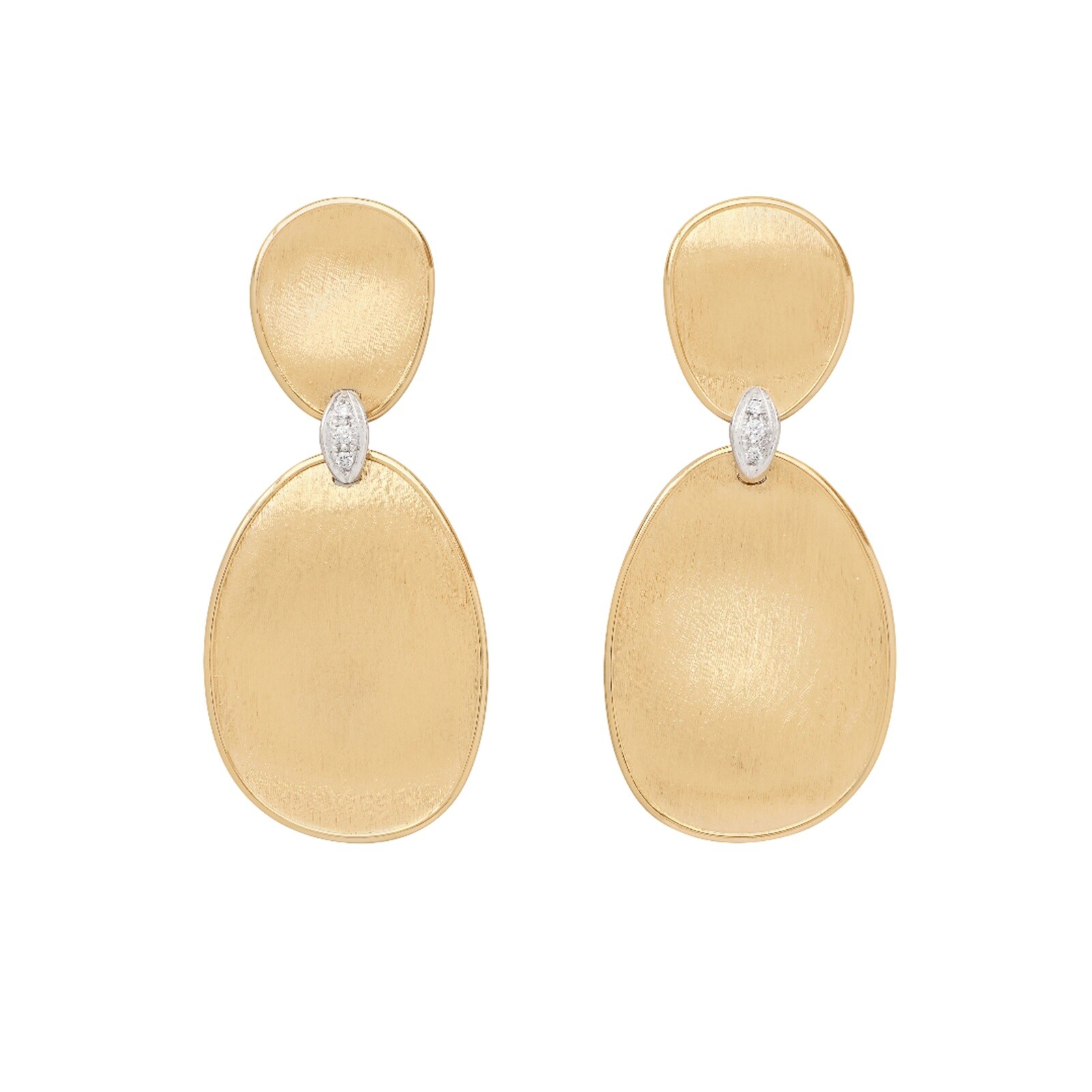 Marco Bicego 18K Yellow Gold Lunaria Diamond Accent Chandelier Drop Earrings