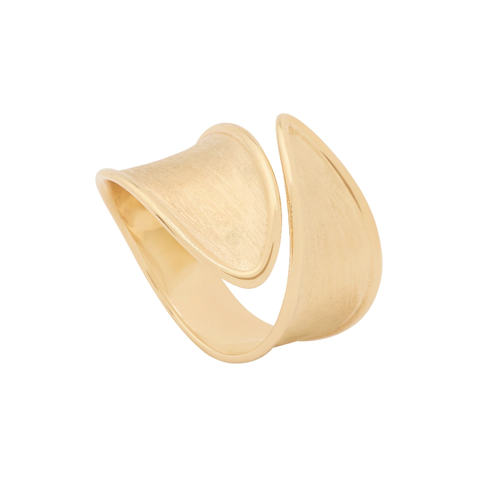 Marco Bicego 18K Yellow Gold Lunaria Twist Band Ring - Ring Size 7