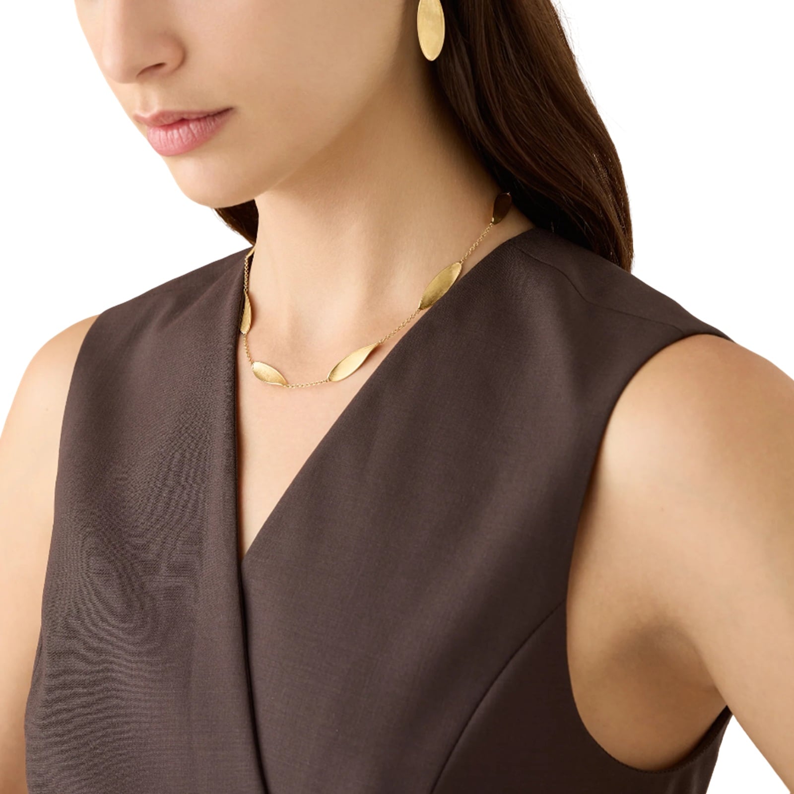 Marco Bicego 18K Yellow Gold Lunaria Twist Necklace