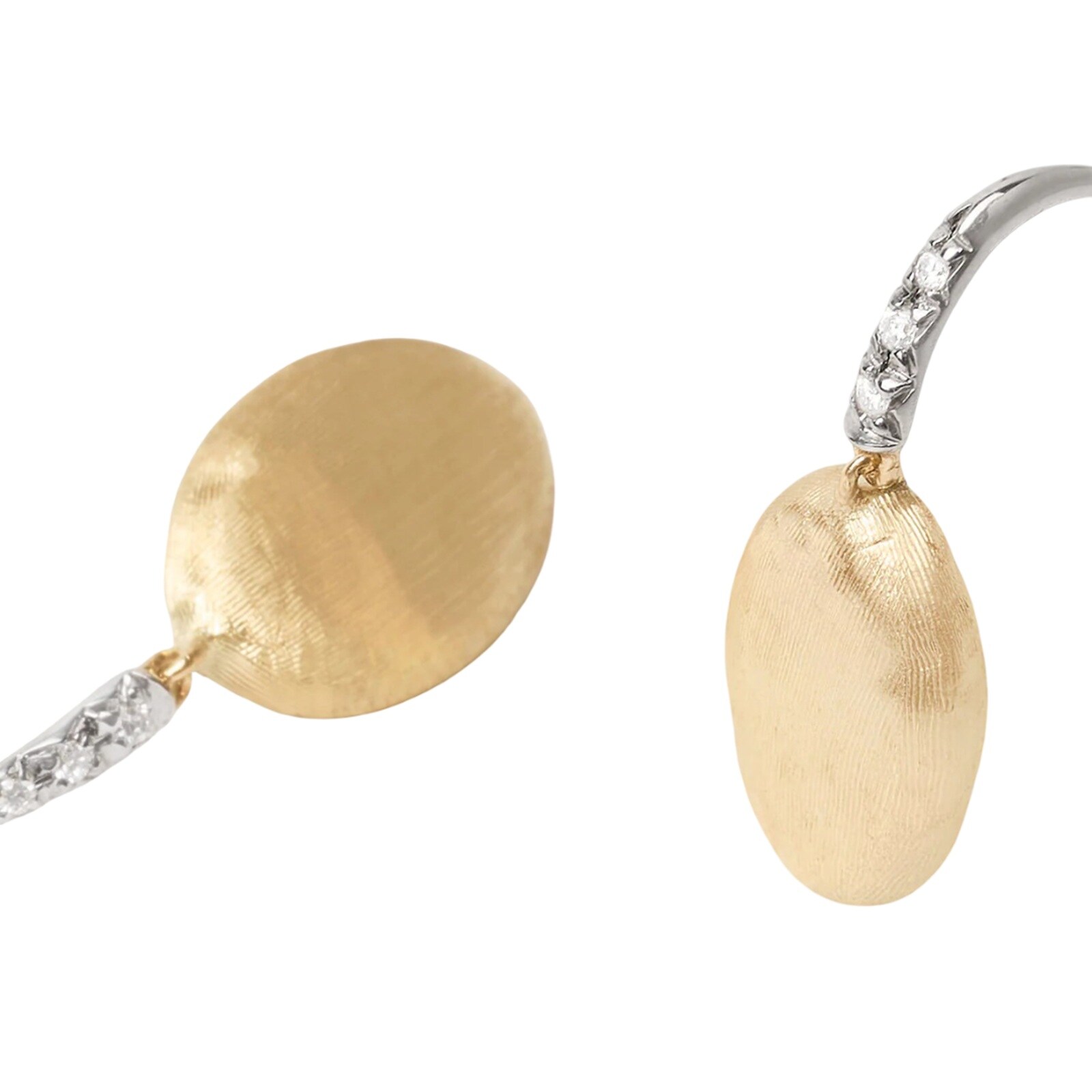 Marco Bicego 18K Yellow Gold Siviglia Diamond Studded Drop Earrings