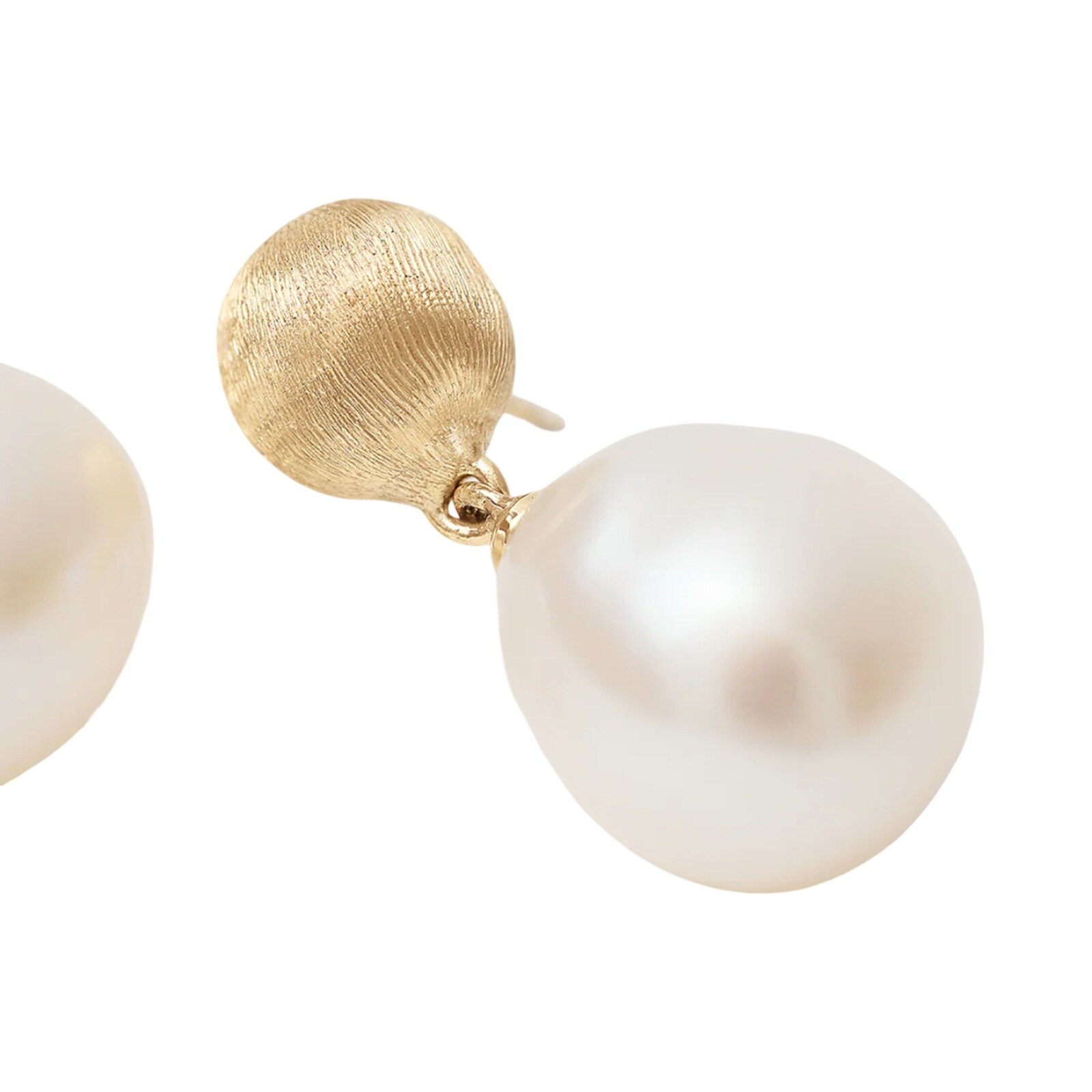 Marco Bicego 18K Yellow Gold Africa Pearl Drop Earrings