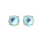 Marco Bicego 18K Yellow Gold Jaipur Color Sky Topaz Stud Earrings