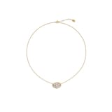 Marco Bicego 18K Yellow Gold Lunaria Pave Diamond Necklace