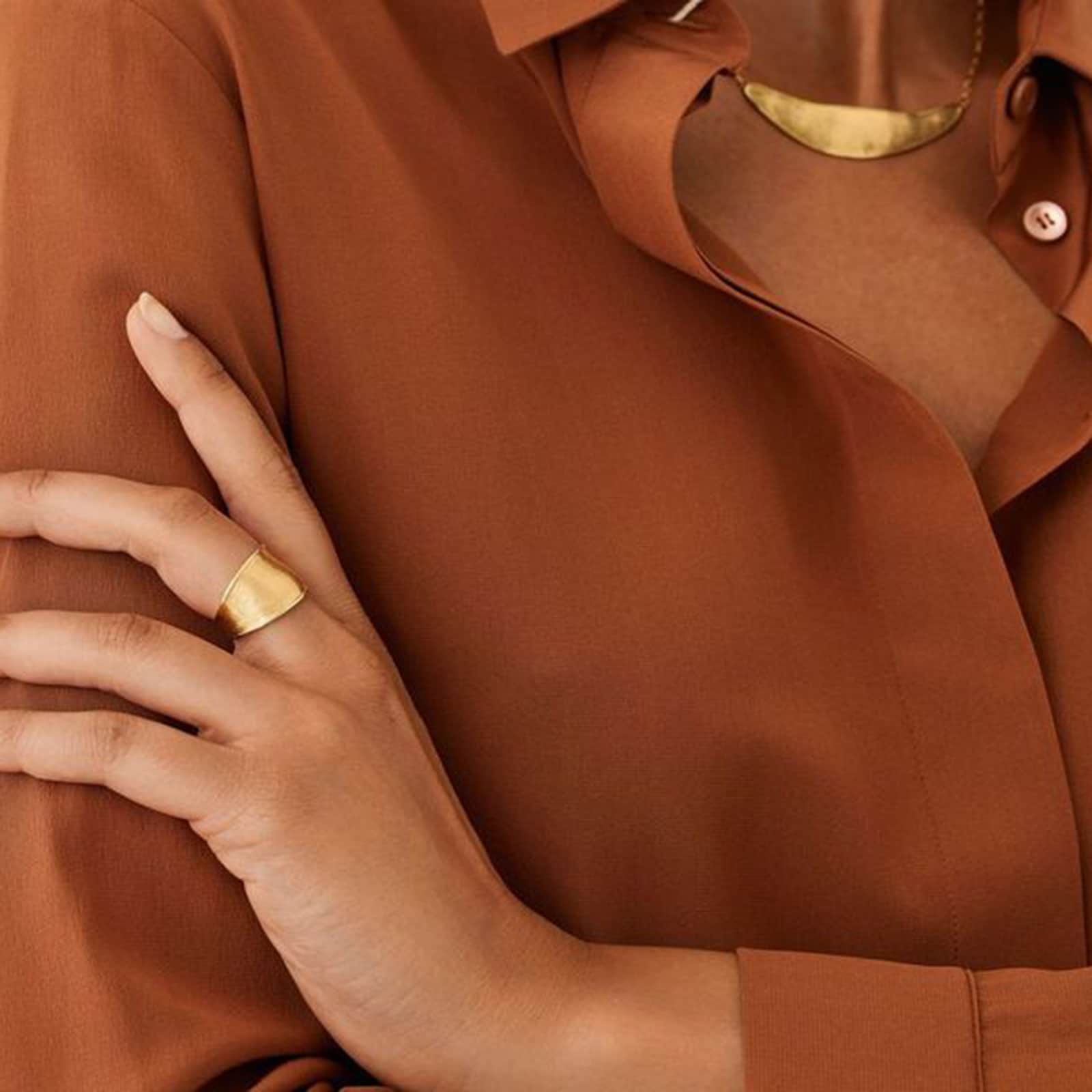 Marco Bicego 18K Yellow Gold Lunaria Ring - Size 7