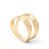 Marco Bicego 18K Yellow Gold Lunaria 2 Row Ring - Size 7