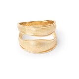Marco Bicego 18K Yellow Gold Lunaria 2 Row Ring - Size 7