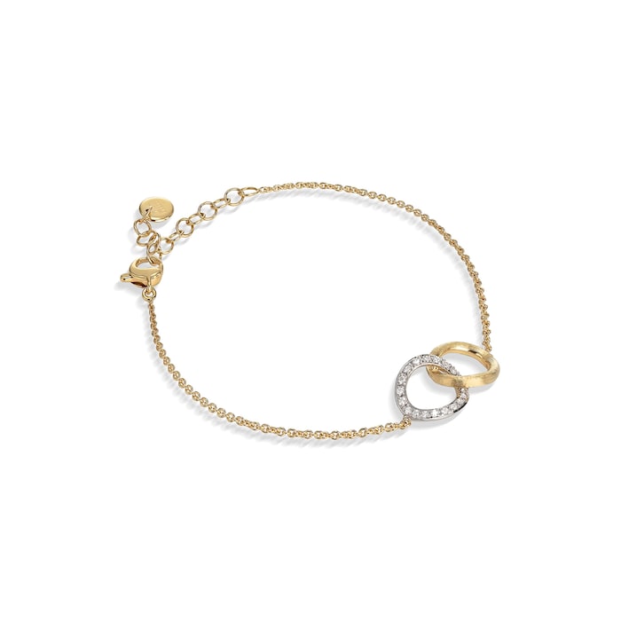 Marco Bicego 18K Yellow Gold Jaipur 0.14ctw Diamond Link Bracelet