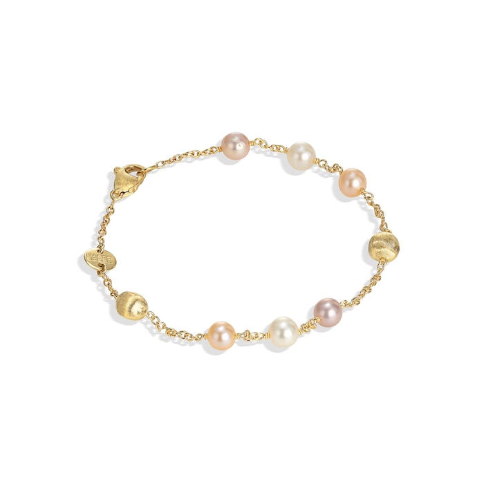 Marco Bicego 18K Yellow Gold Africa Pearl Station Bracelet