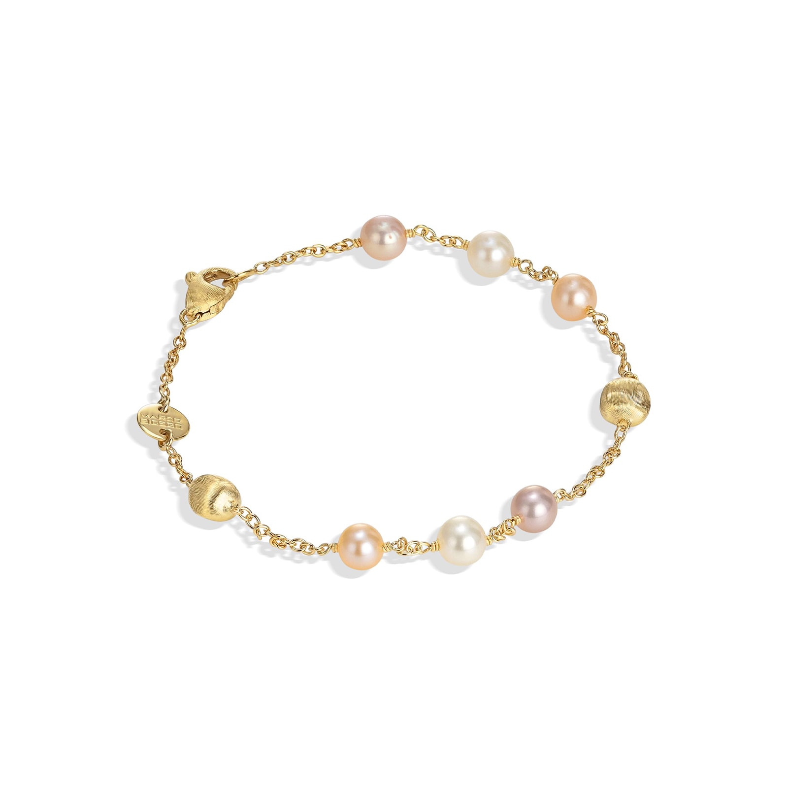 Marco Bicego 18K Yellow Gold Africa Pearl Station Bracelet Marco Bicego 18K Yellow Gold Africa Pearl Station Bracelet