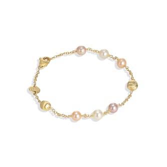 Marco Bicego 18K Yellow Gold Africa Pearl Station Bracelet Marco Bicego 18K Yellow Gold Africa Pearl Station Bracelet