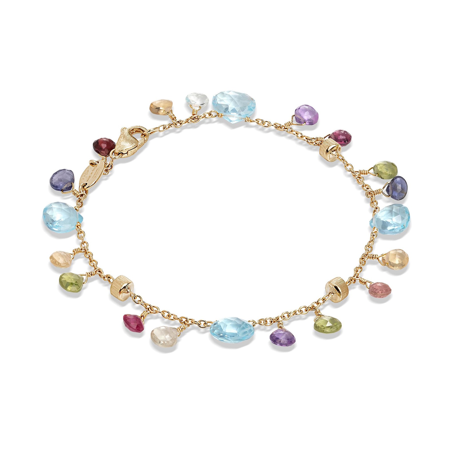 Marco Bicego 18K Yellow Gold Paradise Mixed Gemstone Bracelet Marco Bicego 18K Yellow Gold Paradise Mixed Gemstone Bracelet