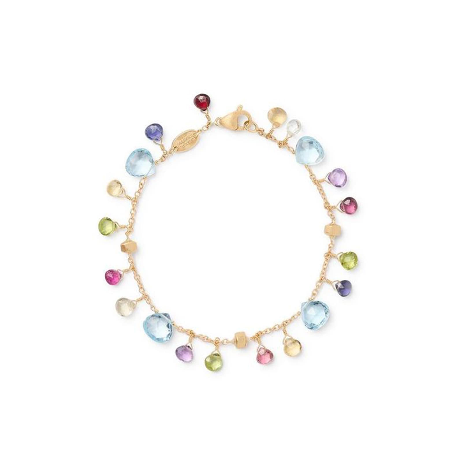 Marco Bicego 18K Yellow Gold Paradise Mixed Gemstone Bracelet Marco Bicego 18K Yellow Gold Paradise Mixed Gemstone Bracelet