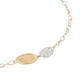 Marco Bicego 18K Yellow Gold Lunaria 0.09ctw Diamond Petal Bracelet