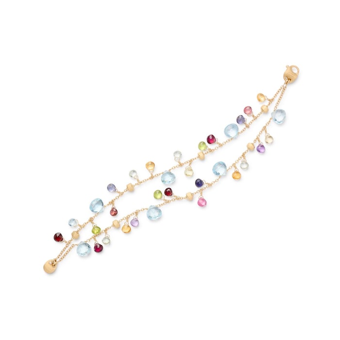 Marco Bicego 18K Yellow Gold Paradise Mixed Gemstone 2 Strand Bracelet