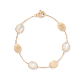 Marco Bicego 18K Yellow Gold Siviglia Mother Of Pearl Station Bracelet Marco Bicego 18K Yellow Gold Siviglia Mother Of Pearl Station Bracelet