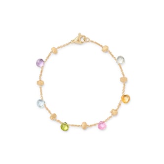 Marco Bicego 18K Yellow Gold Paradise Mix Gemstone Station Bracelet