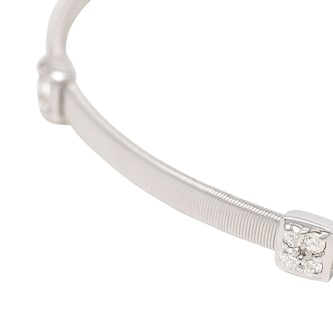 Marco Bicego 18K White Gold Masai 0.09ctw 3 Diamond Bracelet Marco Bicego 18K White Gold Masai 0.09ctw 3 Diamond Bracelet