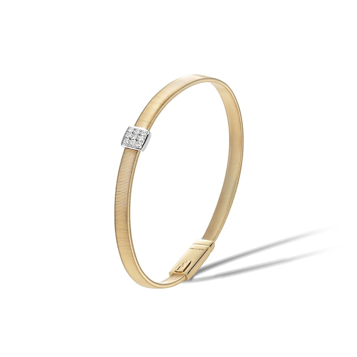 Marco Bicego 18K Yellow Gold Masai 0.07ctw Diamond Bracelet