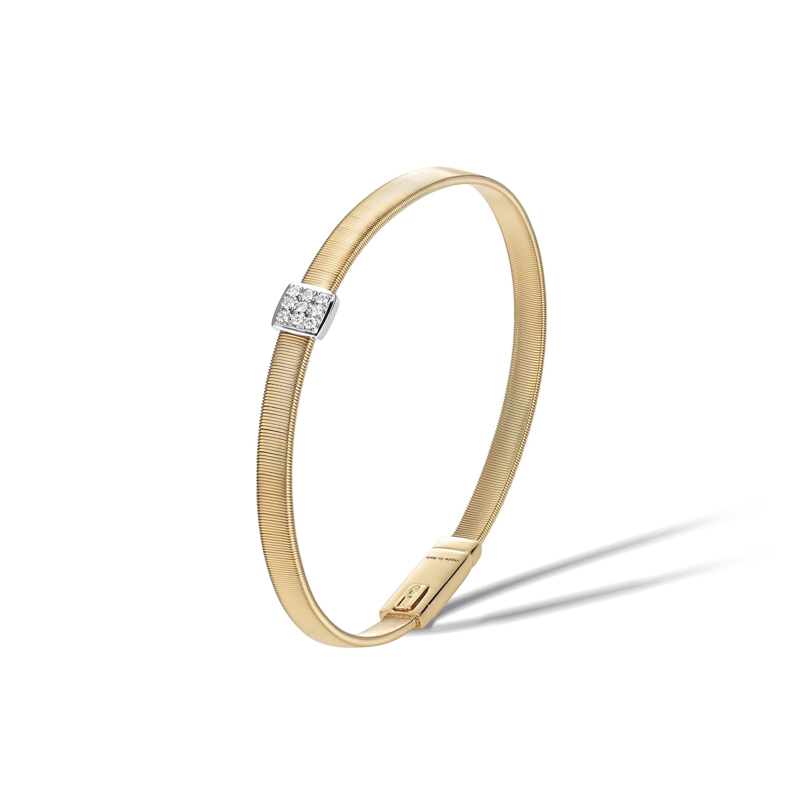 Marco Bicego 18K Yellow Gold Masai 0.07ctw Diamond Bracelet Marco Bicego 18K Yellow Gold Masai 0.07ctw Diamond Bracelet