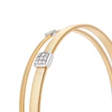 Marco Bicego 18K Yellow Gold Masai 0.10ctw Diamond 2 Row Bracelet