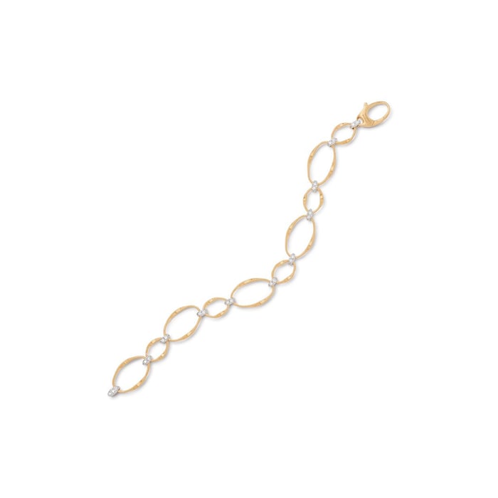 Marco Bicego 18K Yellow Gold Marrakech Onde 0.18ctw Diamond Link Bracelet